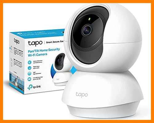 【 Mejor precio en oferta de 】✔️ TP-Link TAPO C210 - Cámara Vigilancia 360°, Resolución 3MP, Visión Nocturna hasta 9 m, Audio Bidireccional, Detección Movimiento, Admite Tarjeta SD, Control Remoto, Compatible con Alexa, Color Blanco