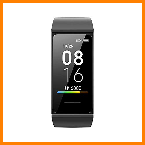 【 Mejor precio en oferta de 】✔️ Xiaomi Mi Smart Band 4C, pantalla a color de 1.08 ", seguimiento de actividad, monitoreo de salud, asistente de mensajes, resistencia al agua (negro)