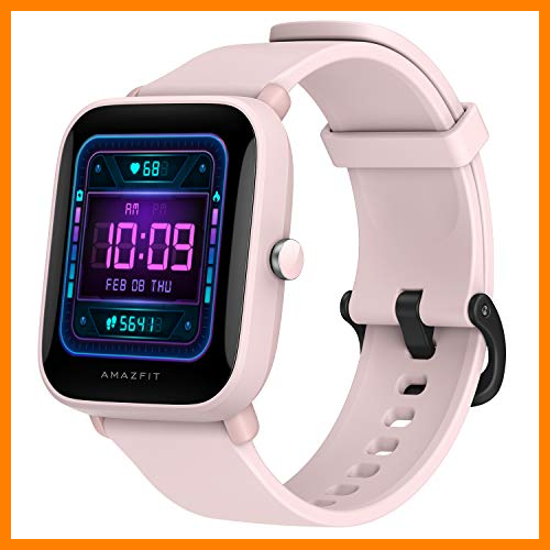【 Mejor precio en oferta de 】✔️ Amazfit Bip U Pro Smart Watch Reloj Inteligente con GPS Incorporado 60+ Modos Deportivos 5 ATM Fitness Tracker Oxígeno Sangre Frecuencia cardíaca Monitor de sueño y estrés 1.43 "Pantalla táctil Rosa