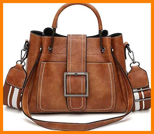 【 Mejor precio en oferta de 】✔️ VINBAGGE Bolso de Cuero de PU Pequeño Bolsa de Mano Bolsa de Hombro Tote Crossbody Bolso Shopper para Mujer Trabajo Viaje Marrón