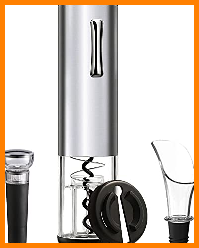 【 Mejor precio en oferta de 】✔️ Stone TH Sacacorchos Eléctrico, Recargable Abridor de Vino Automatico Profesional con Cortacapsulas Botella, Vertedor de Vino, Tapón de Vino de Vacío
