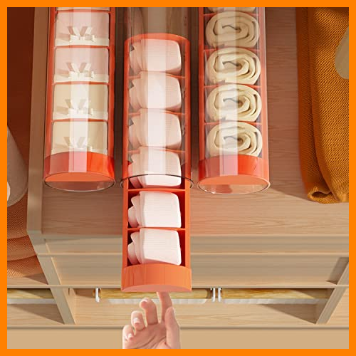 【 Mejor precio en oferta de 】✔️ Tkekruh 1Pcs organizador de ropa interior con tapa, Organizador de Cajón, Caja de Calcetines, Caja de Corbata para Sujetadores, Calcetines, Corbatas, Objetos Pequeños