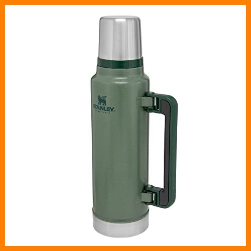【 Mejor precio en oferta de 】✔️ Stanley Classic Legendary Botella Termica 1.4L / 1.5QT Hammertone Green – Termo Cafe - Cantimplora Acero Inoxidable - Sin BPA - Mantiene Frío o Calor 40 Horas - Apto Para Lavavajillas