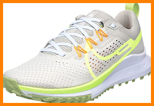 【 Mejor precio en oferta de 】✔️ Nike React Pegasus Trail 4, Sneaker Hombre, LT Iron Ore/Volt-Cobblestone, 45 EU
