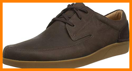 【 Mejor precio en oferta de 】✔️ Clarks Oakland Craft, Zapatos de Cordones Derby Hombre, Marrón (Dark Brown Nub Dark Brown Nub), 40 EU
