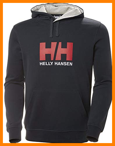 【 Mejor precio en oferta de 】✔️ Helly Hansen Logo Hoodie HH Sudadera con Capucha, Hombre, Azul Marino, L
