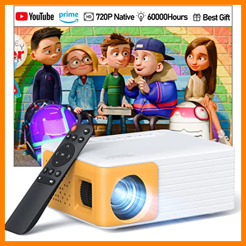 【 Mejor precio en oferta de 】✔️ Mini Proyector Portátil - Videoproyector Soporta 1080P Full HD, Yoton Y3 Proyector para Movil/Teléfono/PC/PS4/PS5/Xbox, Compatible con USB/HDMI/SD/AV, Regalo para Niños