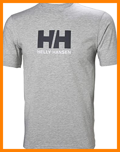 【 Mejor precio en oferta de 】✔️ Helly Hansen HH Logo T-Shirt Camiseta Manga Corta, Hombre, Gris, M