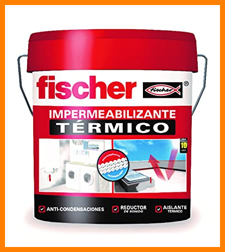 【 Mejor precio en oferta de 】✔️ fischer - Pintura impermeabilizante térmico (cubo 20kg) resistente al agua y exteriores