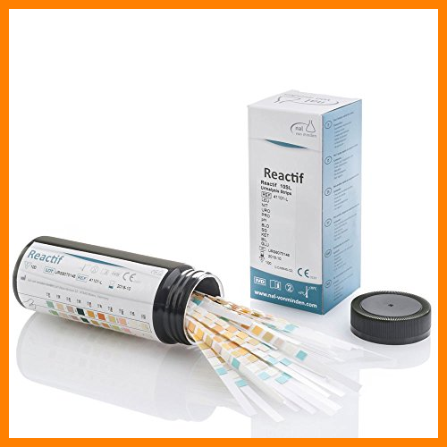 【 Mejor precio en oferta de 】✔️ Test de orina Reactif con 10 parámetros - 100 tiras de test rápido de orina con escala de colores