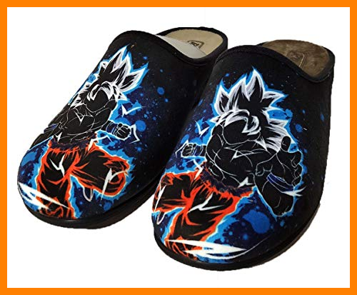 【 Mejor precio en oferta de 】✔️ Zapatillas Fan Art inspiradas en Goku Dragon Ball - Cómodas casa Pantuflas (Numeric_41)