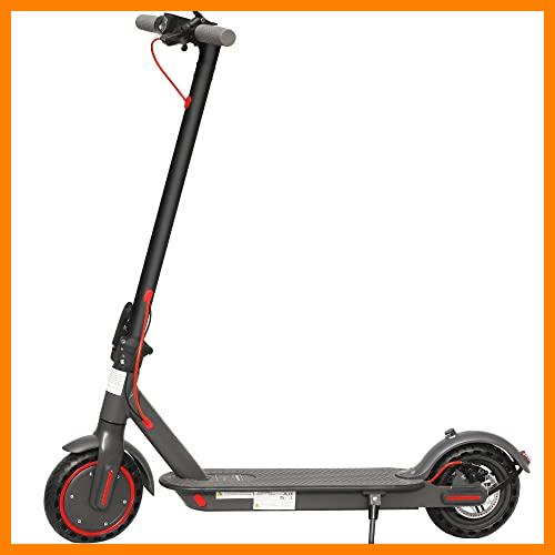 【 Mejor precio en oferta de 】✔️ AOVOPRO Patinete eléctrico, 30 km de Alcance, E-Scooter Plegable con, 3 ajustes de Velocidad, Control de Aplicaciones, Negro