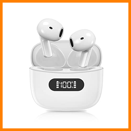 【 Mejor precio en oferta de 】✔️ Auriculares Inalambricos, Auriculares Bluetooth 5.2 con Microfono, Cascos inalambricos Bluetooth 30 Horas de Reproducción, con HiFi Estéreo, Llamadas en HD, IPX7 Impermeable para Running Trabajos