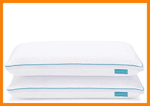 【 Mejor precio en oferta de 】✔️ Marmota Almohadas Viscoelásticas 70 Pack 2, Adaptable y Envolvente, Pack 2X Almohadas Viscoelásticas (70 x 35 x 14 cm)