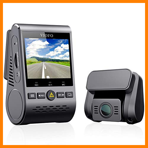 【 Mejor precio en oferta de 】✔️ VIOFO Dual Cámara de Coche, A129 Duo Full HD 1080P Frontal Cámara y la Trasera con GPS, Wi-Fi, Grabación de Emergencia, Modo de Estacionamiento, Supercondensador, Detección de Movimiento, WDR