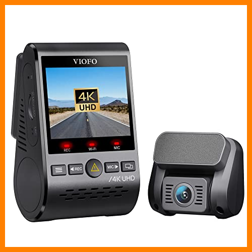 【 Mejor precio en oferta de 】✔️ VIOFO Dash CAM 4K Doble, A129 Pro Duo Cámara de Coche Dual UHD 3840 x 2160P Frontal y Trasera, 8MP Sony Sensor, Wi-Fi, GPS, Modo de Estacionamiento. WDR, Grabación en Bucle, Detección de Movimiento