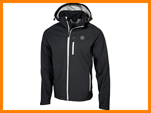 【 Mejor precio en oferta de 】✔️ Mercedes-Benz. Chaqueta Softshell caballero, poliéster, negro, L