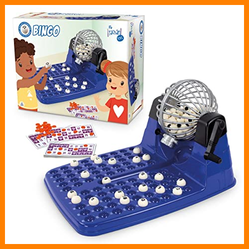 【 Mejor precio en oferta de 】✔️ Tachan - Bingo automático Deluxe - Juego de Mesa para Toda la Familia - Incluye 72 cartones, 90 Bolas imborrables y fichas de Juego - Dimensiones 23,5X31X17 cm (CPA Toy Group 767T00822)