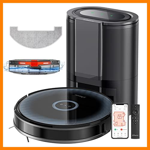 【 Mejor precio en oferta de 】✔️ Ultenic D7 Robot Aspirador y Fregasuelos Autovaciado, 3000Pa Succión Potente, Nevegación Inteligente con Mapeo, Control por App, Mando, Compatible con Alexa & Google Assistant