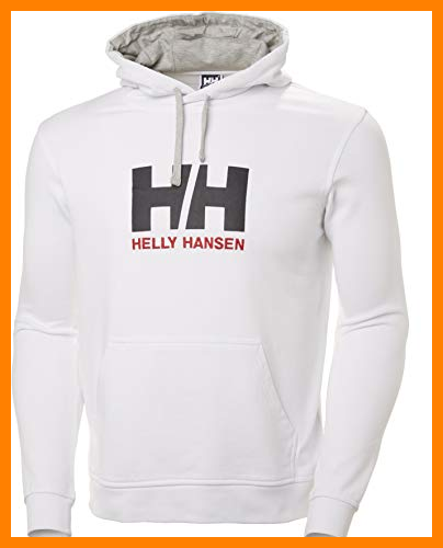 【 Mejor precio en oferta de 】✔️ Helly Hansen HH Logo Hoodie Sudadera con Capucha, Hombre, Blanco, L