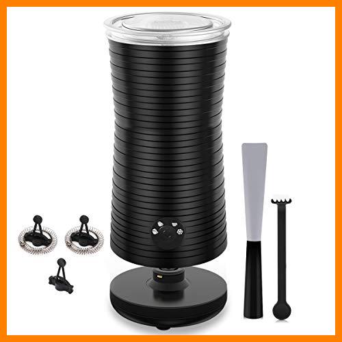 【 Mejor precio en oferta de 】✔️ morpilot Espumador de Leche Automático Espuma Leche Caliente/Frío, Vaporizador de Leche Automático/Eléctrico Calentador de Leche, 4 Funciones con Apagamiento Automático