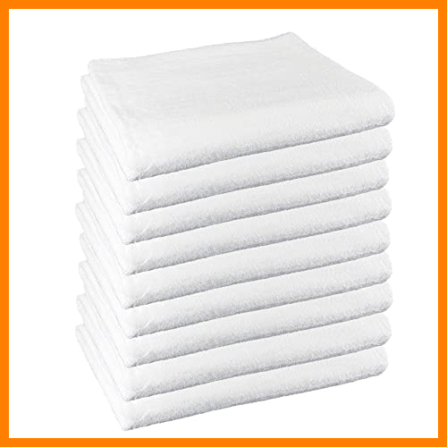 【 Mejor precio en oferta de 】✔️ Toallas Lavabo 100% algodón Medidas 50x100cms Color Blanco. 450 Gramos/m2. 10 Toallas.