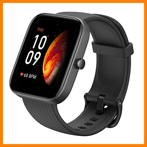 【 Mejor precio en oferta de 】✔️ Amazfit Bip 3 Pro Smartwatch Fitness Tracker con Frecuencia Cardíaca Monitor SpO2, Pantalla a Color Grande de 1.69" Reloj Deportivo con 60 Modos Deportivos 14 días de duración de la batería