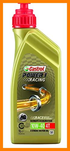 【 Mejor precio en oferta de 】✔️ Castrol POWER1 Racing 4T 10W-40 Aceite de Moto 1L