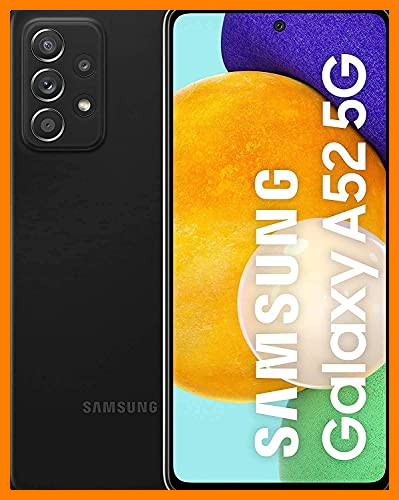【 Mejor precio en oferta de 】✔️ SAMSUNG Galaxy A52 5G - Smartphone 128GB, 6GB RAM, Dual Sim, Negro