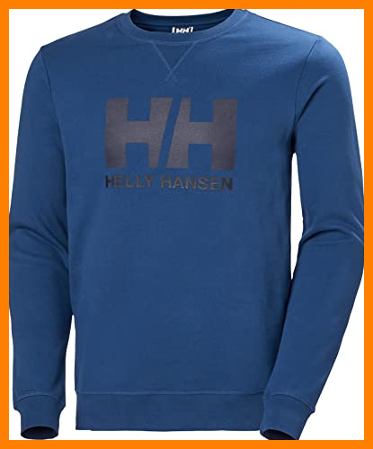 【 Mejor precio en oferta de 】✔️ Helly Hansen Mens HH Logo Crew Sweater, Deep Fjord, M