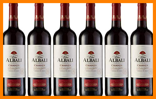 【 Mejor precio en oferta de 】✔️ Viña Albali Crianza Tinto D.O. Valdepeñas Vino - Paquete de 6 x 750 ml - Total: 4500 ml
