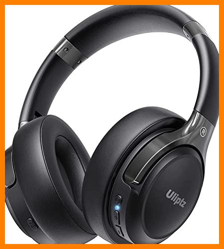 【 Mejor precio en oferta de 】✔️ Uliptz Auriculares Inalámbricos Bluetooth, 65 Horas de Reproducción, 6 Modos de Sonido EQ, Auriculares Inalámbricos Diadema Estéreo HiFi con Micrófono, Audifonos Bluetooth 5.2 para TV/PC/Teléfono