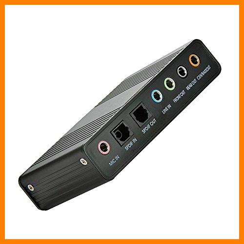 【 Mejor precio en oferta de 】✔️ LEAGY Tarjeta de Sonido Leagy, Tarjeta de Sonido Externa de 6 Canales USB 2.0 Externa 5.1 Sonido Envolvente óptico S/PDIFIFI, Adaptador de Tarjeta de Sonido de Audio para PC