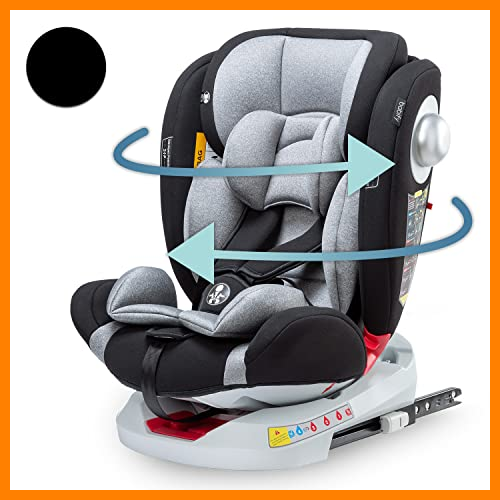 【 Mejor precio en oferta de 】✔️ Babify Onboard Fresh Baby Silla Coche Bebe 0 Meses - 12 Años, Silla para Bebé, Asiento Coche Bebes y Niños Ajustable 360, Seguro Asiento de Coche Portátil para Bebés y Niños, Cómodo y Acolchado