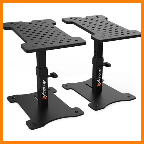 【 Mejor precio en oferta de 】✔️ Audibax Neo STM-30 - Soporte de Escritorio de Altavoz - Soporte para Monitor de Estudio - Altura Regulable de 30 a 37 cm - Ángulo Ajustable de -8º a 16º - Compatibilidad Universal con Altavoces HiFi