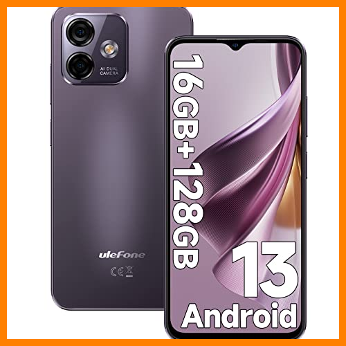 【 Mejor precio en oferta de 】✔️ Ulefone Note 16 Pro Teléfono Móvil Libres Android 13 (2023), 16GB RAM+128GB ROM/TF-256GB, Móviles Cámara 50MP+8MP, 6.52" Pantalla, Telefono 4400mAh, 4G Dual SIM/Huella Digital/Face ID/OTG/GPS/WiFi-5G