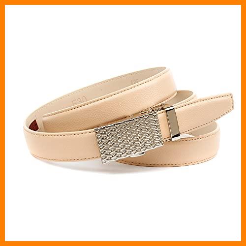 【 Mejor precio en oferta de 】✔️ Anthoni Crown Ledergürtel Cinturón, Beige, 95 cm para Mujer