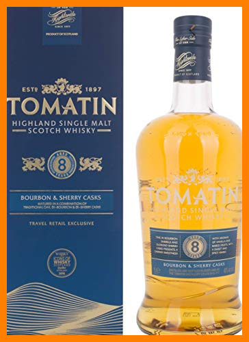 【 Mejor precio en oferta de 】✔️ Tomatin Whisky 8 Years Old 40º - 1000 ml