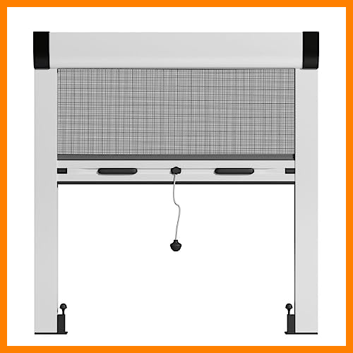 【 Mejor precio en oferta de 】✔️ Mosquitera enrollable de aluminio a medida con cajon de 42 mm - Kit completo de fácil instalación (Ancho 50 cm a 149 cm Alto 50 cm a 149 cm)