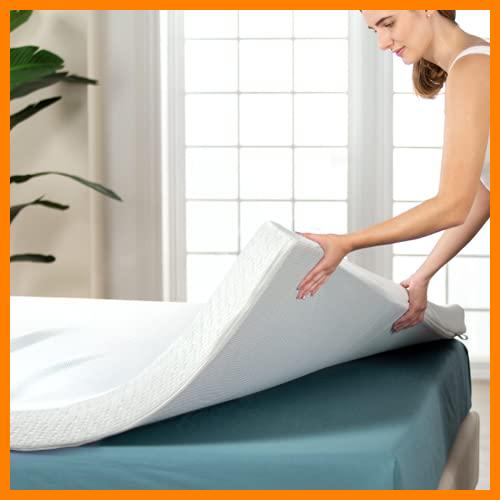 【 Mejor precio en oferta de 】✔️ Topper Cubrecolchon de Viscogel Viscoelástico | Fabricacion Española | Topper para Colchón Nucleo de Viscogel | 135 x 190cm | Grosor 7CM | Refresca y Alivia Tensiones Musculares