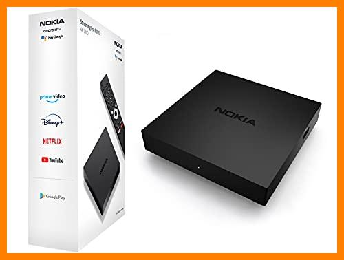 【 Mejor precio en oferta de 】✔️ Nokia Streaming Box - Android TV Box (Ultra HD 4K, Chromecast, HDMI, WiFi, USB, Acceso directo a Google Playstore, Asistente vocal Google, Netflix, Prime Video y Disney+