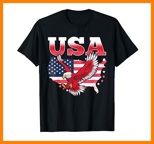 【 Mejor precio en oferta de 】✔️ Usa Americana Patriótico América Ee.Uu. Camiseta