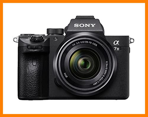 【 Mejor precio en oferta de 】✔️ Sony Alpha 7 III -Cámara evil de fotograma completo, objetivo Zoom 28-70mm f/3.5-5.6 (Enfoque automático 0.02s, estabilización de imagen óptica de 5 ejes, 4K HLG, mayor duración de Batería) negro