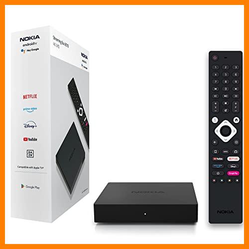 【 Mejor precio en oferta de 】✔️ Nokia Streaming Box 8010 - Android TV Box (Ultra HD 4K, Chromecast, HDMI, WiFi, USB, Netflix, Prime Video y Disney+)
