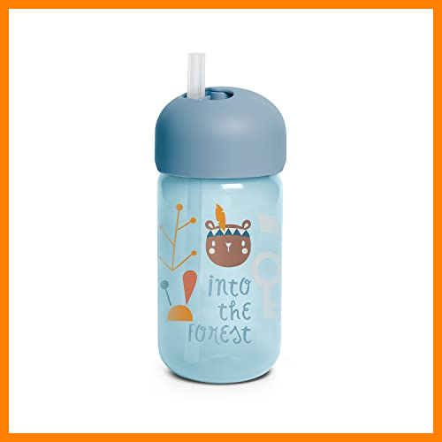 【 Mejor precio en oferta de 】✔️ Suavinex, Vaso Entrenamiento, Vaso Aprendizaje Bebé Con Pajita Flexible, Con Sistema Antiderrame, Para Bebés +18 Meses, Apto Para Lavavajillas, 340 ml, Color Azul