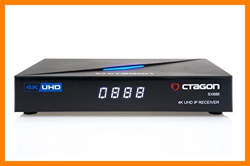 【 Mejor precio en oferta de 】✔️ Octagon SX888 4K UHD IP Receiver H.265 1GB RAM 4GB Flash Stalker IPTV Multistream Negro