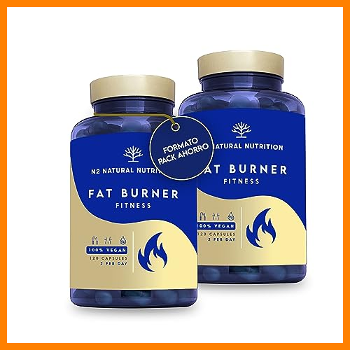 【 Mejor precio en oferta de 】✔️ Termogénico Keto. 240 Cápsulas Vegetales, 120 días. Tratamiento Potente Dieta Fitness. Suplemento Natural para Mantener la Linea. Ingredientes 100% Naturales. VEGANO. CE. N2 Natural Nutrition