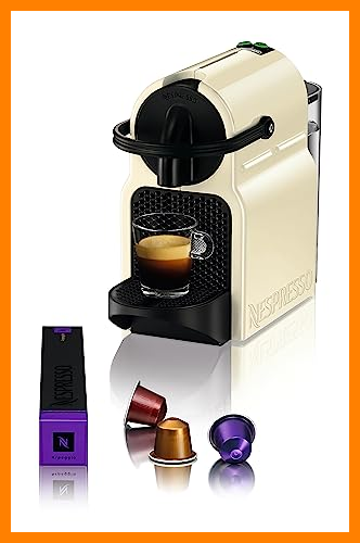 【 Mejor precio en oferta de 】✔️ Nespresso De'Longhi Inissia EN80.CW - Cafetera monodosis de cápsulas Nespresso, 19 bares, apagado automático, color crema, Incluye pack de bienvenida con 14 cápsulas