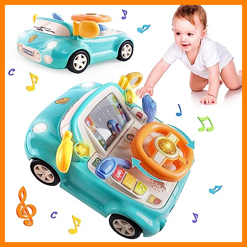 【 Mejor precio en oferta de 】✔️ Nukdey Juguete musical multifuncional para niños, juguete musical interactivo, volante para niños a partir de 3 años