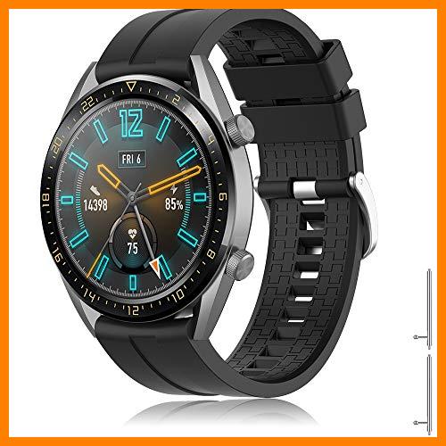 【 Mejor precio en oferta de 】✔️ TOPsic Correa Huawei Watch GT 2/Huawei Watch GT Fashion/Sport/Active/Elegant/Classic/Gear S3 Frontier/Galaxy Watch 46mm/S3 Classic, 22mm Pulsera de Repuesto de Silicona Banda